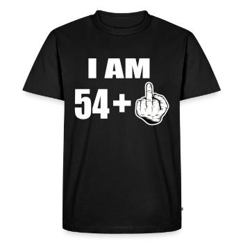 55th birthday - Men's Premium Organic T-Shirt - black - Front - Nico (187cm)