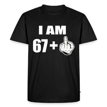 68e anniversaire - T-shirt Premium bio Homme - noir - Devant - Nico (187cm)