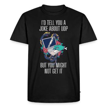 Cybersecurity - IT Security Computer Scientist - Men's Premium Organic T-Shirt - black - Front - Nico (187cm)