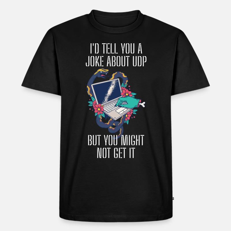 Cybersecurity - IT-Sicherheit Informatiker - Männer Premium Bio T-Shirt - Schwarz