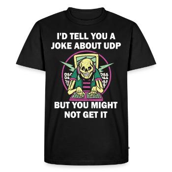 Cybersecurity - IT Security Computer Scientist - Men's Premium Organic T-Shirt - black - Front - Nico (187cm)