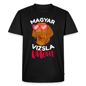 Magyar Vizsla maman Chien d’arrêt hongrois - T-shirt Premium bio Homme - noir - Devant - Nico (187cm)