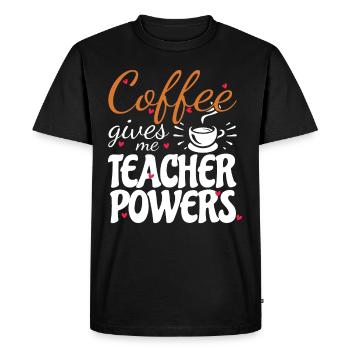 Primary School Teacher Kindergarten Educator - Men's Premium Organic T-Shirt - black - Front - Nico (187cm)