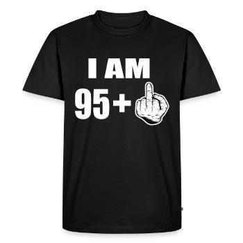 96e anniversaire - T-shirt Premium bio Homme - noir - Devant - Nico (187cm)