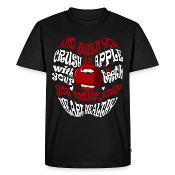 Cueilleur de pommes Apple Squad Amateurs de fruits - T-shirt Premium bio Homme - noir - Devant - Nico (187cm)