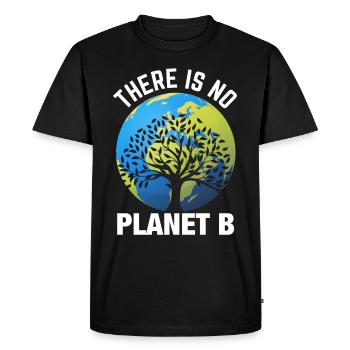 Jour de la Terre - Il n’y a pas de planète B - T-shirt Premium bio Homme - noir - Devant - Nico (187cm)