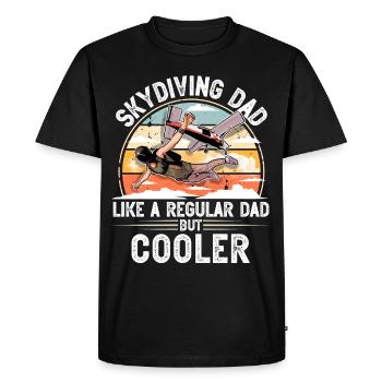 Parachute parachutiste parachutiste - T-shirt Premium bio Homme - noir - Devant - Nico (187cm)