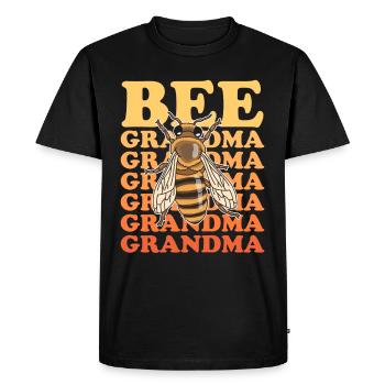 Beekeepers Beekeepers | Bee Grandma Gift - Men's Premium Organic T-Shirt - black - Front - Nico (187cm)