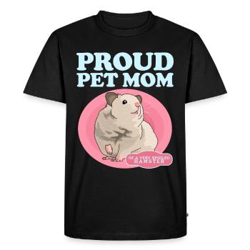 Hamster Mom Dwarf Hamster Golden Hamster Gift - Men's Premium Organic T-Shirt - black - Front - Nico (187cm)