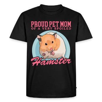 Hamster Mom Golden Hamster Dwarf Hamster Gift - Men's Premium Organic T-Shirt - black - Front - Nico (187cm)