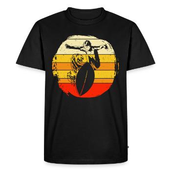 Skimboard Surfing Skimborden Skimbording Gift - Men's Premium Organic T-Shirt - black - Front - Nico (187cm)