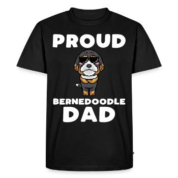 Bernedoodle Chien - T-shirt Premium bio Homme - noir - Devant - Nico (187cm)