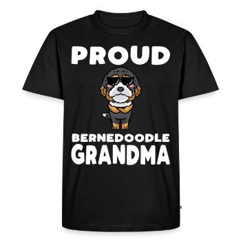Bernedoodle Chien - T-shirt Premium bio Homme - noir - Devant - Nico (187cm)