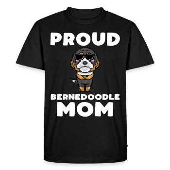 Bernedoodle Chien - T-shirt Premium bio Homme - noir - Devant - Nico (187cm)