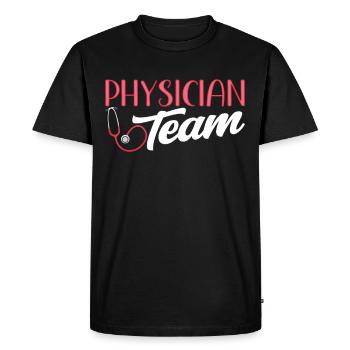 Equipe Médicale Equipe Médecin Médecin Médecin Médecin - T-shirt Premium bio Homme - noir - Devant - Nico (187cm)