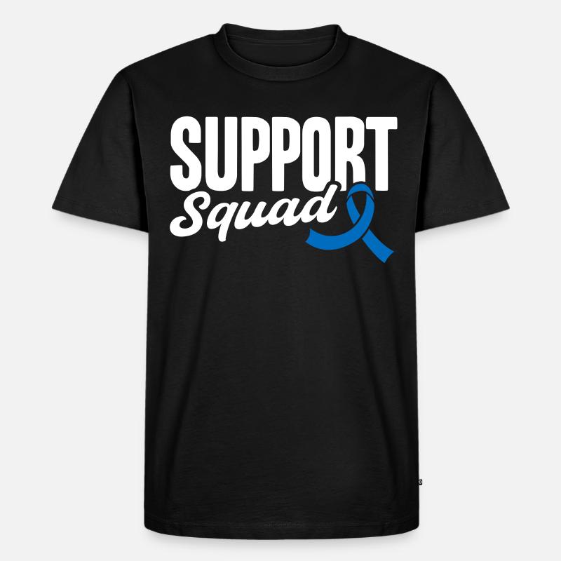 Support Squad - Männer Premium Bio T-Shirt - Schwarz