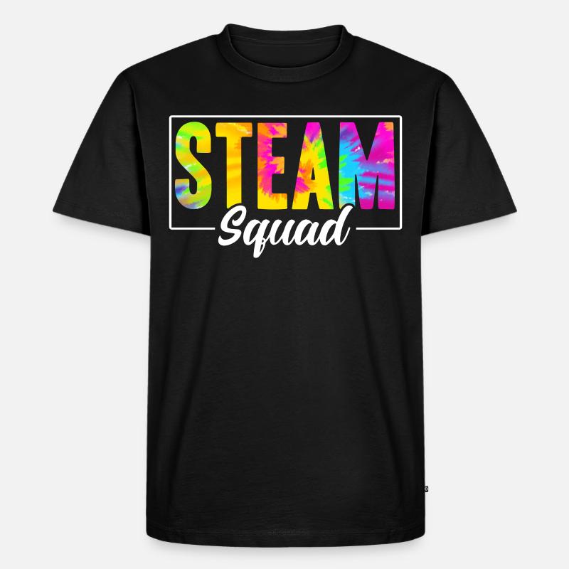 Steam Squad - Männer Premium Bio T-Shirt - Schwarz
