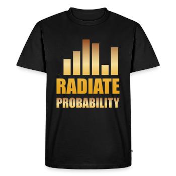 Analyse des données de probabilité rayonner - T-shirt Premium bio Homme - noir - Devant - Nico (187cm)