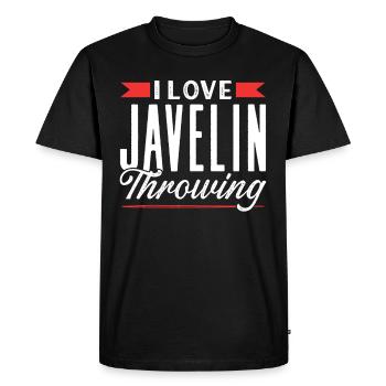 J’adore lancer le javelot lancer lancer le javelot lanceur de javelot lanceur de javelot - T-shirt Premium bio Homme - noir - Devant - Nico (187cm)