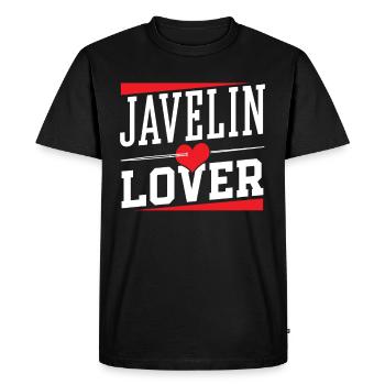 Lancer de javelot amant Lancer de javelot Lanceur de javelot Lanceur de javelot - T-shirt Premium bio Homme - noir - Devant - Nico (187cm)