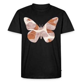 Bohemian Aesthetic Hippie Butterfly - T-shirt Premium bio Homme - noir - Devant - Nico (187cm)