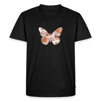 Bohemian Aesthetic Butterfly Hippie - T-shirt Premium bio Homme - noir - Devant - Nico (187cm)