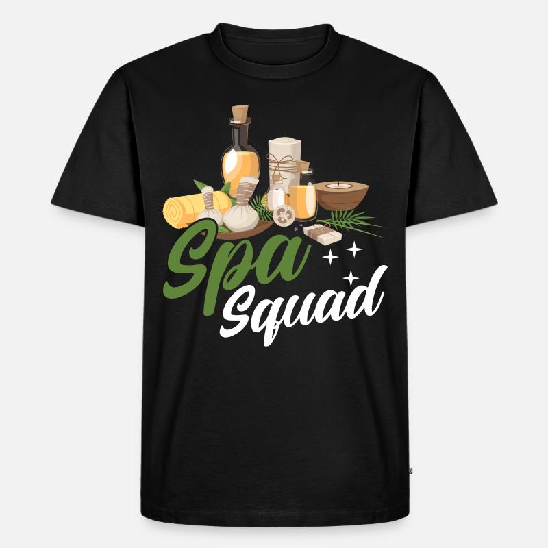 Spa Squad - Männer Premium Bio T-Shirt - Schwarz