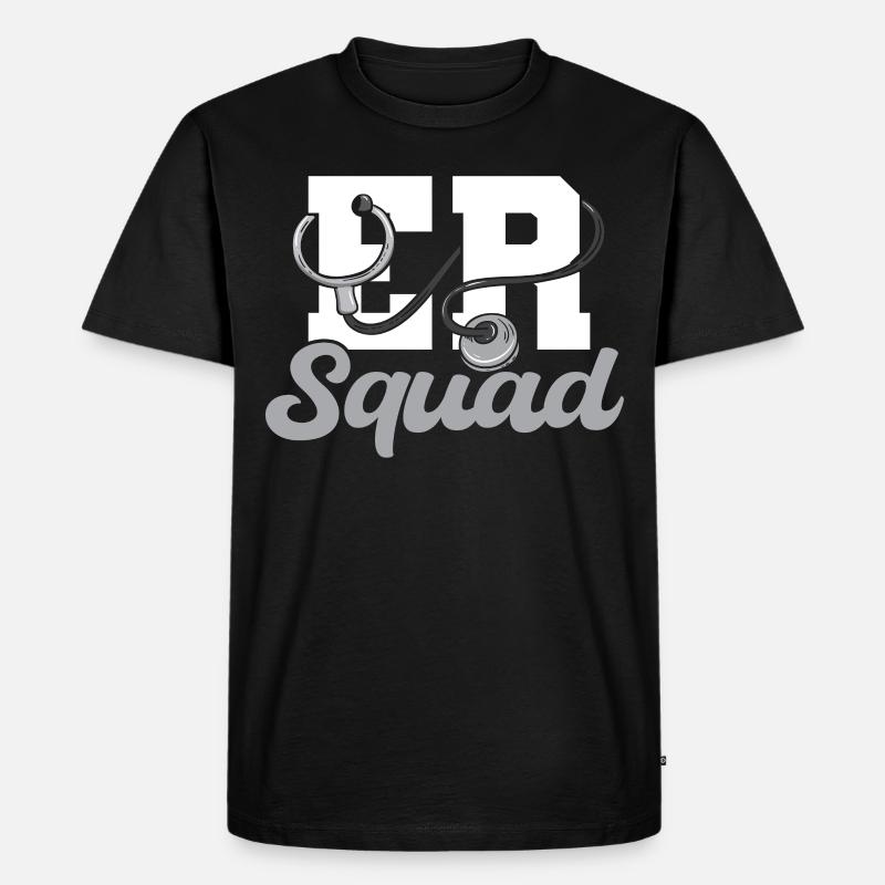 Her Squad Emergency Squad - Männer Premium Bio T-Shirt - Schwarz