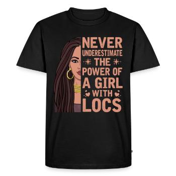 Cultures africaines LOCD Pride Histoire Schwar - T-shirt Premium bio Homme - noir - Devant - Nico (187cm)
