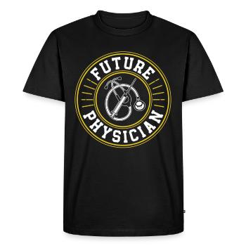 Future Doctor Medical Medicine Profession - Men's Premium Organic T-Shirt - black - Front - Nico (187cm)