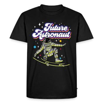 Future Astronaut Rocket Astronomy Space - Men's Premium Organic T-Shirt - black - Front - Nico (187cm)