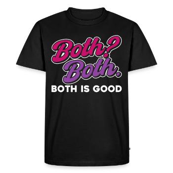 Bi Pride Bisexual - Men's Premium Organic T-Shirt - black - Front - Nico (187cm)