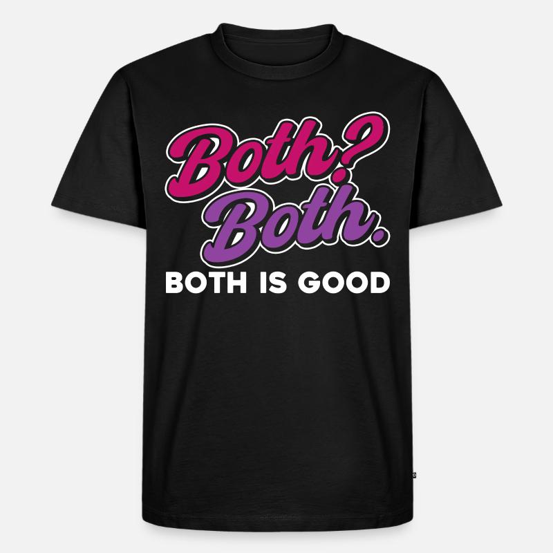 Bi Pride Bisexual - Männer Premium Bio T-Shirt - Schwarz