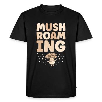 Mushroaming Mushroom Collector Fungal Mycology - Men's Premium Organic T-Shirt - black - Front - Nico (187cm)