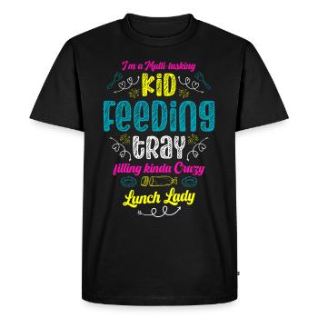 I'm a multitasking kid feeding tray, - Men's Premium Organic T-Shirt - black - Front - Nico (187cm)