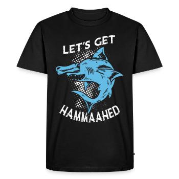 Allons Hammaahed Hammerhead Shark Lover - T-shirt Premium bio Homme - noir - Devant - Nico (187cm)