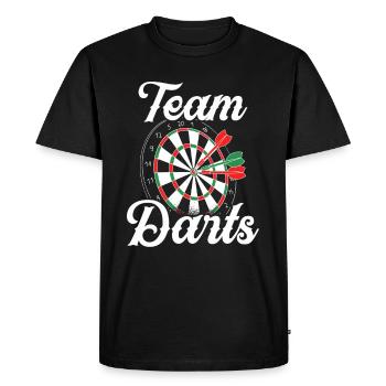 Équipe de fléchettes Équipe Club de fléchettes - T-shirt Premium bio Homme - noir - Devant - Nico (187cm)