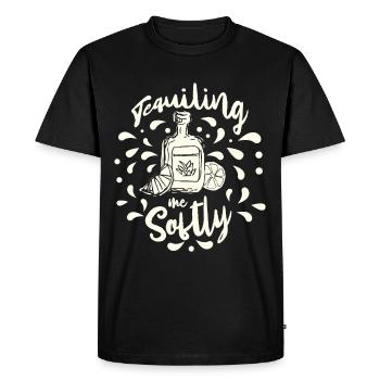 Tequiling Me Gentle Mexican Alcoholic - Men's Premium Organic T-Shirt - black - Front - Nico (187cm)