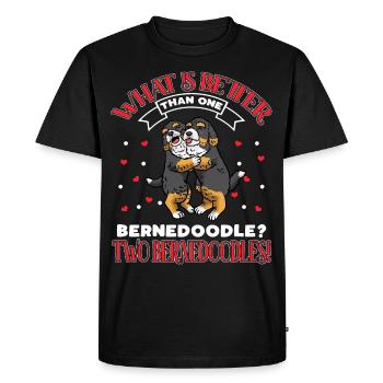 Amateurs de Bernedoodle - T-shirt Premium bio Homme - noir - Devant - Nico (187cm)