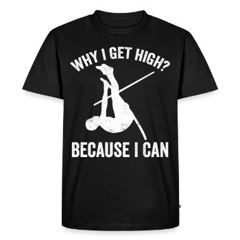 Fun Pole Vault Pole Vault Pole Vault - Men's Premium Organic T-Shirt - black - Front - Nico (187cm)