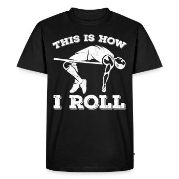 Fun Pole Vault Pole Vault Pole Vault - Men's Premium Organic T-Shirt - black - Front - Nico (187cm)