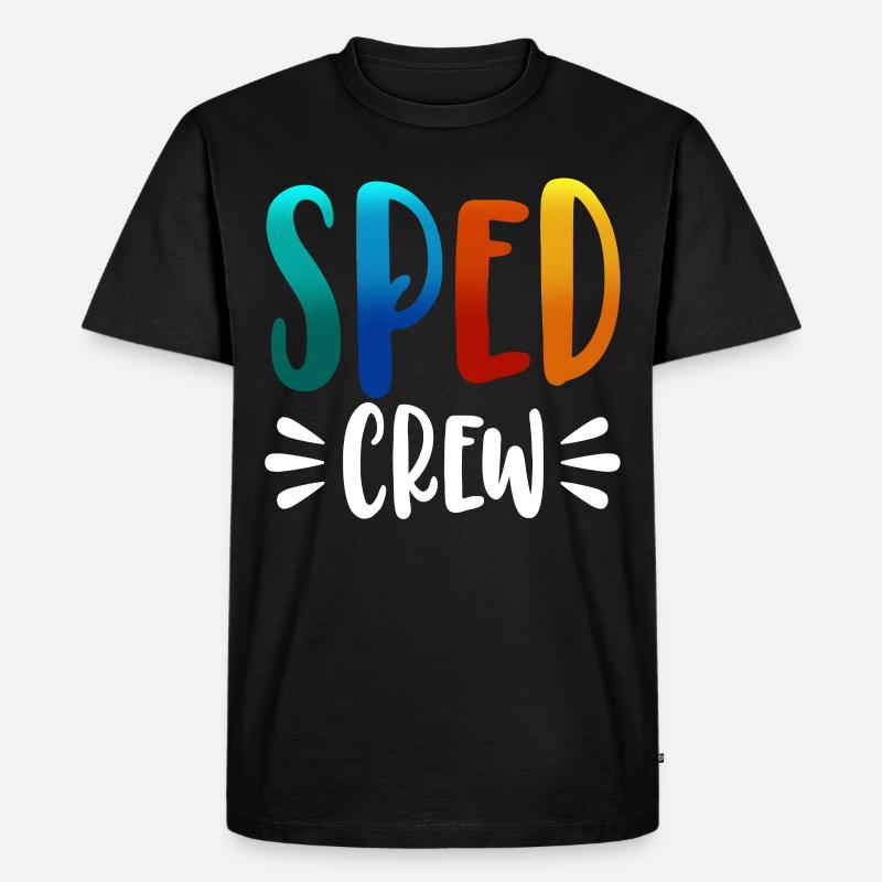 Sped Crew - Männer Premium Bio T-Shirt - Schwarz
