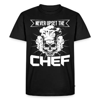 Chef Never Upset The Chef Cooking Chef Chefs - Men's Premium Organic T-Shirt - black - Front - Nico (187cm)