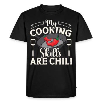 Chef Cooking Skills Are Chili Cooking Chef - Men's Premium Organic T-Shirt - black - Front - Nico (187cm)