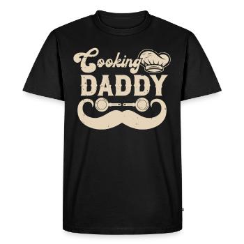 Chef Cuisine Papa Chef Cuisine Chefs Nourriture - T-shirt Premium bio Homme - noir - Devant - Nico (187cm)