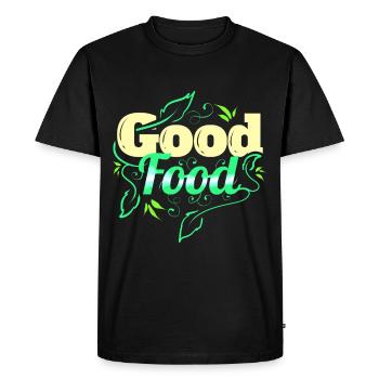 Les légumes sont un bon aliment pour les végétariens et les végétariens - T-shirt Premium bio Homme - noir - Devant - Nico (187cm)