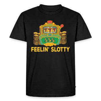 Casino Gambling Slot Machine à sous Jeu de cartes - T-shirt Premium bio Homme - noir - Devant - Nico (187cm)