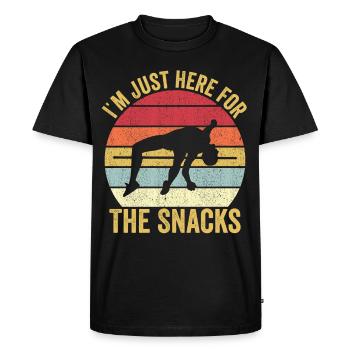 Saut à la perche amusant Saut à la perche - T-shirt Premium bio Homme - noir - Devant - Nico (187cm)