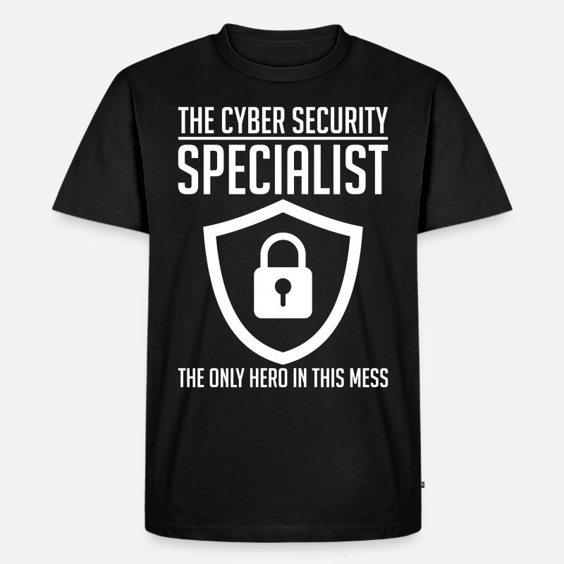 Cybersecurity Computersicherheit Cybersecurity - Männer Premium Bio T-Shirt - Schwarz