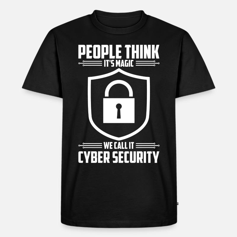 Cybersecurity Computer Security Cybersecurity - Men's Premium Organic T-Shirt - black
